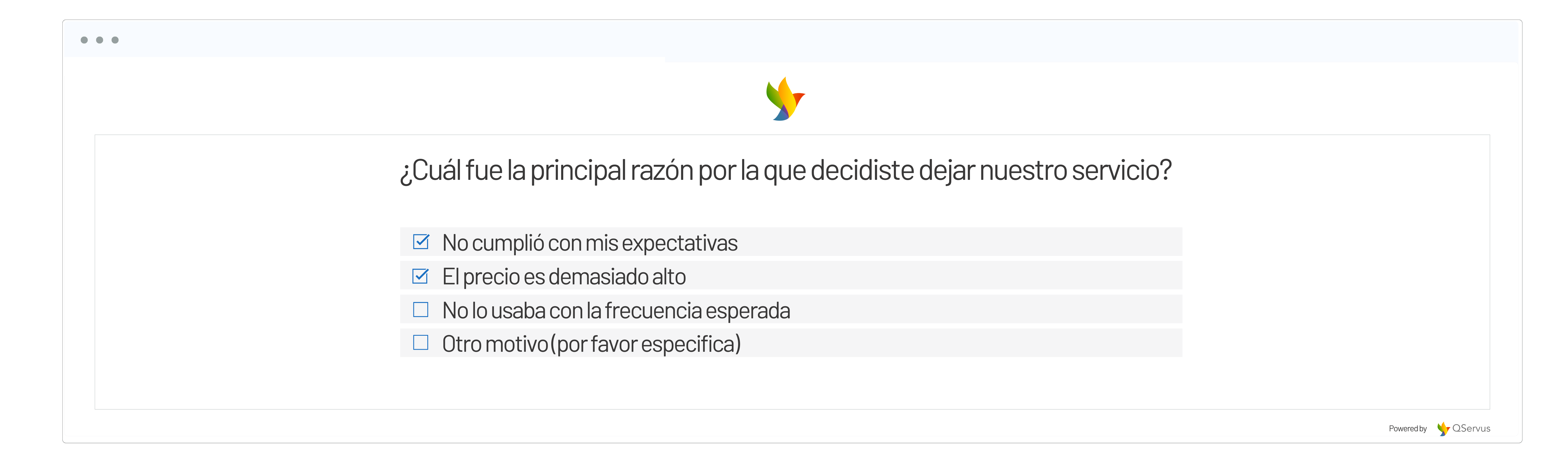 Tipo de encuesta de salida
